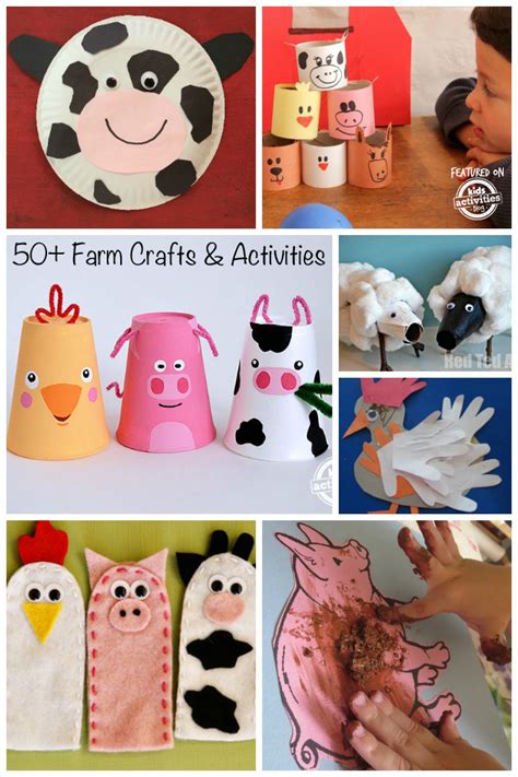 40 Fun Farm Animal Crafts For Preschool And Beyond Farm Animal Crafts