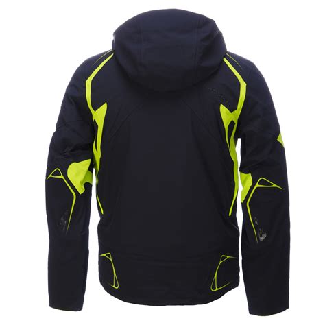 Spyder Pinnacle Ski Jacket Men Black Theory Green Bryte Yellow