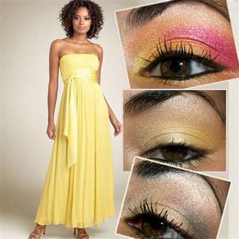 Makeup With A Yellow Prom Dress Saubhaya Makeup