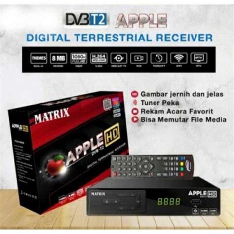 Jual Set Top Box Tv Digital Dvb T2 Matrix Apple Digital Terrestrial