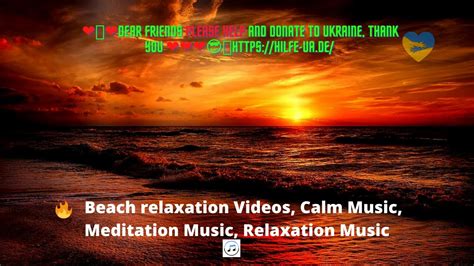 Beach Relaxation Videos Calm Music Meditation Music Relaxation Music Youtube