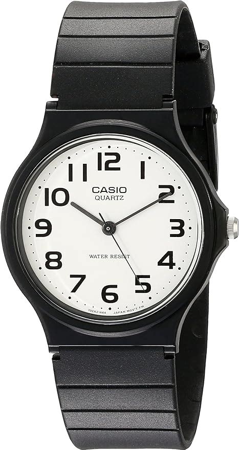 Casio Men S Mq24 7b2 Analog Watch With Black Resin Band Uk Watches