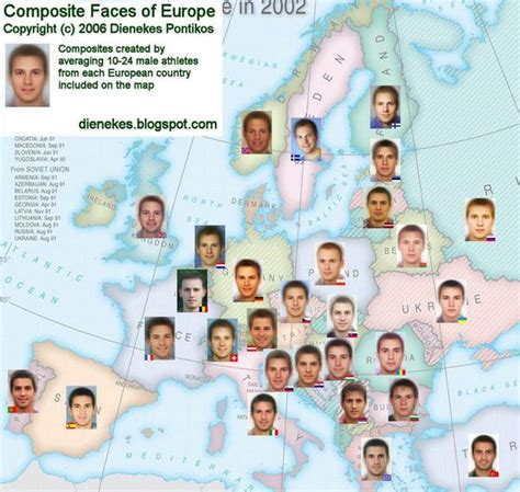 Amazing Maps On Twitter Composite Faces Of Europe Source T Co