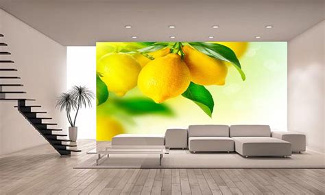 Lemons Hanging On A Lemon Tree Wall Mural Photo Wallpaper Giant Wall