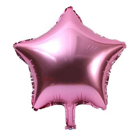 10 Inch Star Shaped Foil Balloon Pink Partymy Malaysia Online