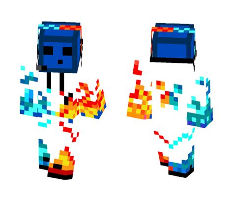 Get Really Cool Fire Ice Slime Minecraft Skin For Free Superminecraftskins