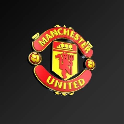 3d Model Manchester United Football Club Fc 3d Logo Vr Ar Low Poly