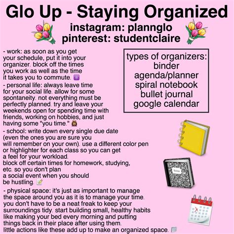 Pinterest ♡ Studentclaire Glo Up Self Improvement Tips Hoe Tips