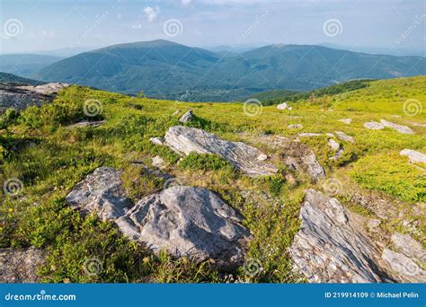 Carpathian Mountain Landscape On Bright Forenoon Stock Image Image Of