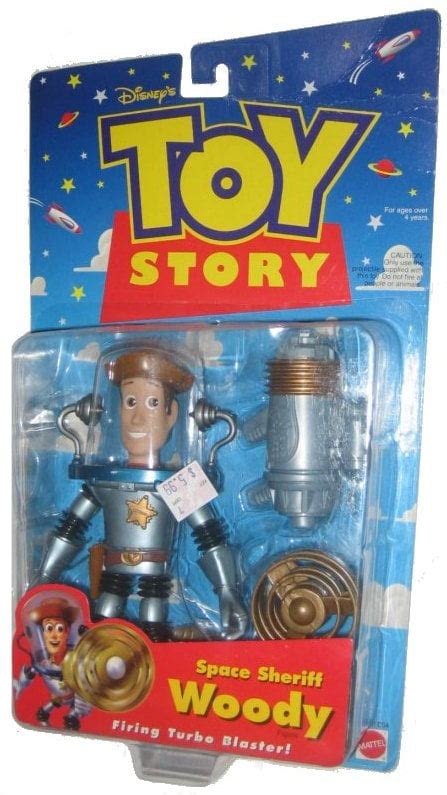 Disney Toy Story Space Sheriff Woody 1998 Firing Turbo Blaster Figure