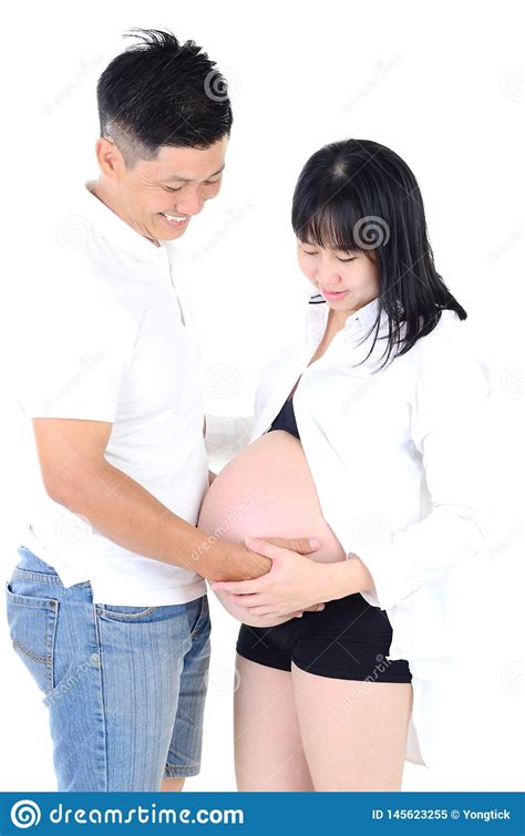 Young And Beautiful Asian Pregnant Woman Stock Image Image Of Tummy