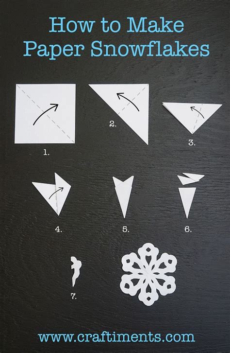 How To Make A Six Sided Paper Snowflake Diy Christmas Snowflakes