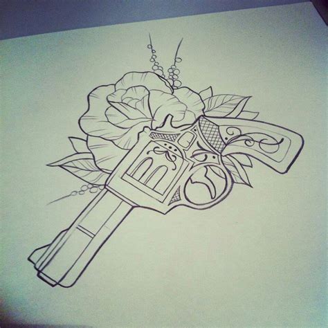 Image Result For Revolver Tattoo Design Ideas De Tatuajes Tatuaje