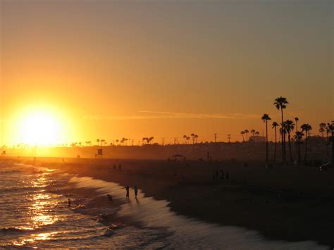 Newport Beach Ca Sunset From The Balboa Pier Photo