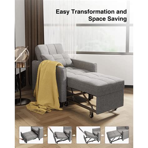 Lofka Sofa Beds Single Convertible Chair Bed 2 Sets Recliner Chair 3