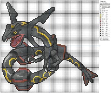 Pokémon icons (448kb) — sprites used in the pokémon screen (no animations). Rayquaza | Pokemon (Cross Stitch) | Pinterest
