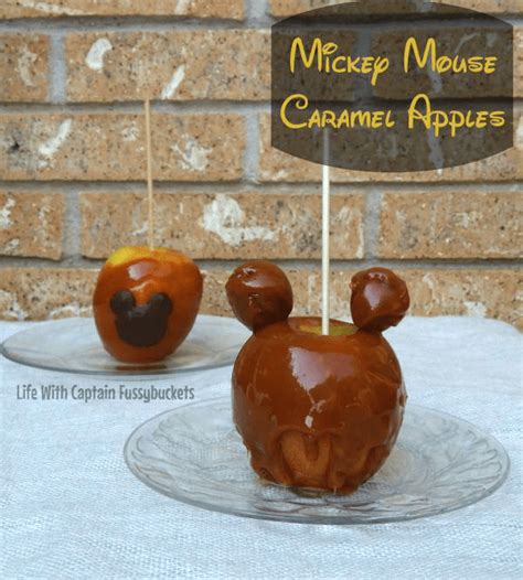 Mickey Mouse Caramel Apples To Celebrate Fall