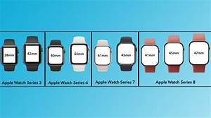 Comparé Taille Apple Watch Series 8 De 47 Mm Par Rapport à La Série 7