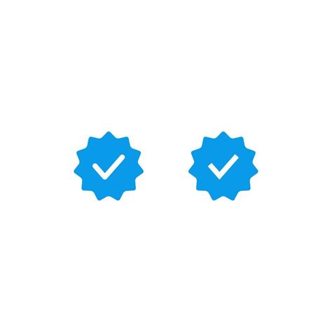 Blue Verified Badge Icon Vector Tick Check Mark Next To Social Media
