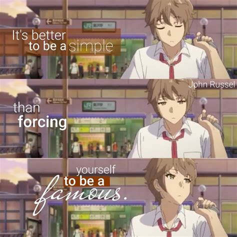 Rascal Doesnt Dream Of Bunny Girl Senpai Anime Quotes Inspirational Anime Quotes Anime Love
