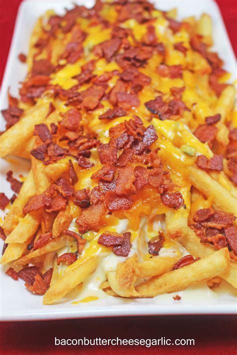 Bacon Butter Cheese And Garlic Bacon Cheese Fries