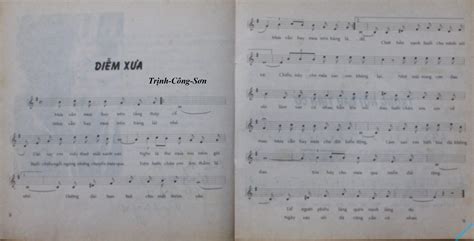 Sheet Nốt Nhạc Và Lời Diễm Xưa Trịnh Công Sơn Vn Guitar