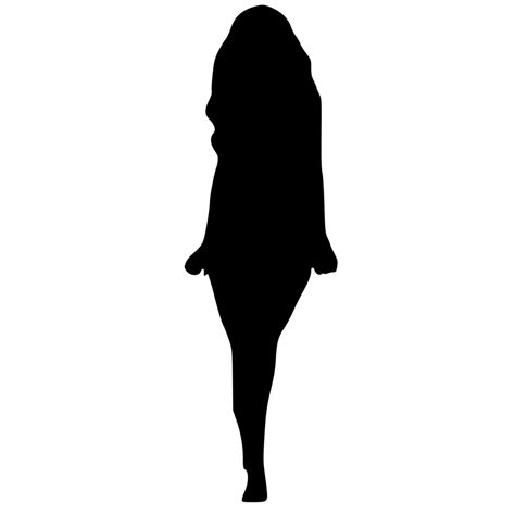 Woman Silhouette Free Stock Photo Illustrated Silhouette Of A