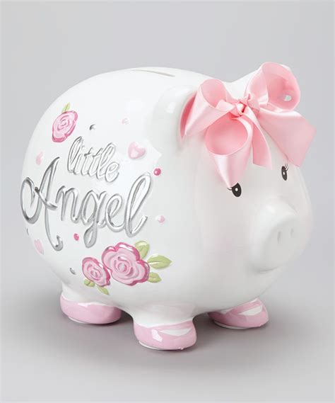 Baby Essentials White Little Angel Piggy Bank Alcancias De