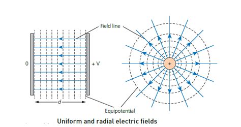 Electric Field Lines In Uniform And Radial Electric Fields