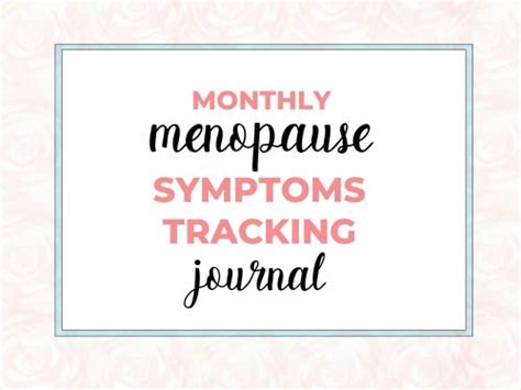 Menopause Symptoms Tracker Cool Bean Living