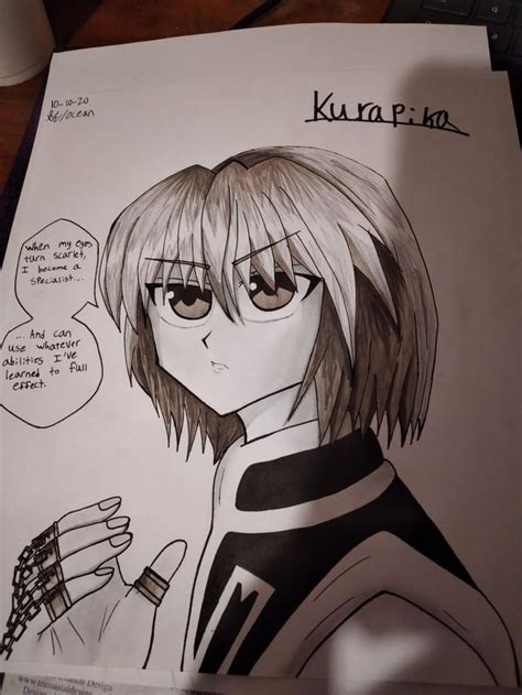 Kurapika Drawing I Made Because Why Not Hunterxhunter