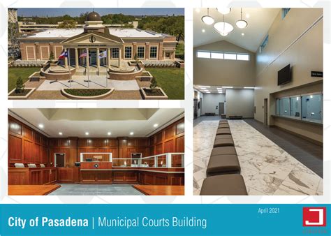 City Of Pasadena Municipal Courts Building Open For Business Johnston Llc