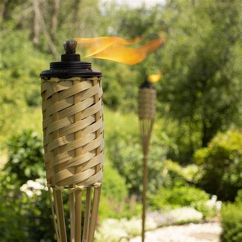 Tiki Brand Weather Resistant Coated Torch Outdoor Décor For Home