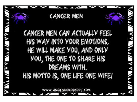 Cancer man is a water sign having moon as its ruling planet. Zodiac Cancer Man Quotes. QuotesGram