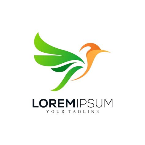 Premium Vector Abstract Colorful Bird Logo Design