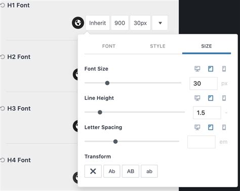 Typography And Setting Font Sizes For Different Devices Kadence Wp