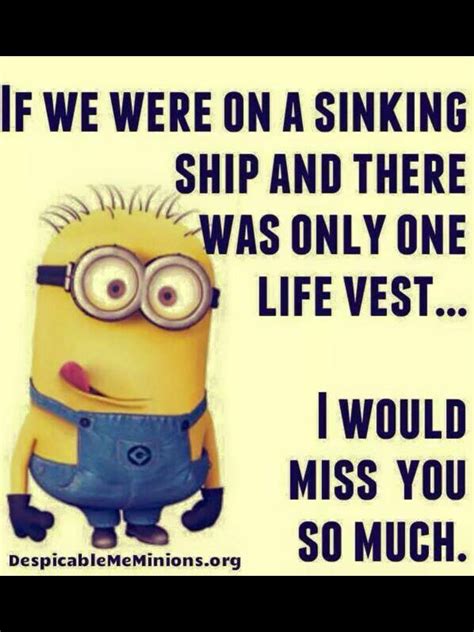 Check spelling or type a new query. Life jacket | Funny minion pictures, Funny minion memes ...