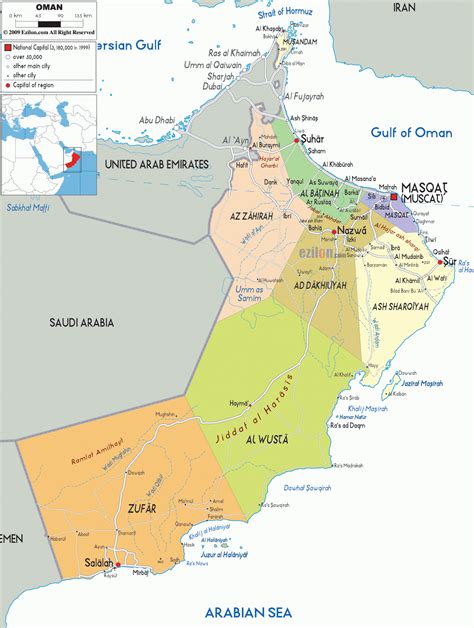 Maps Of Oman Klima Naturali