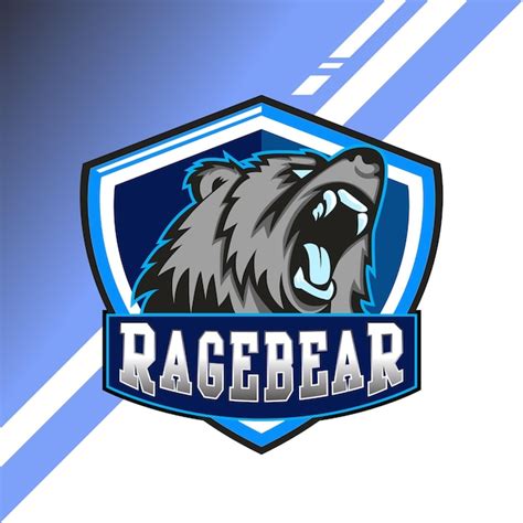 Premium Vector Bear Mascot Esport Emblem Design