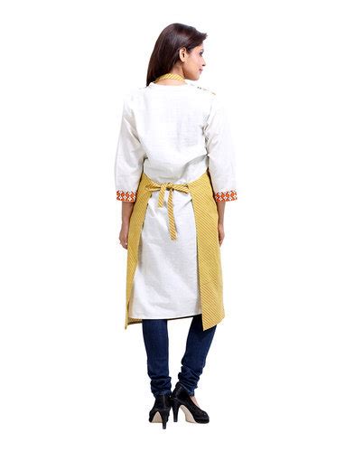 Yellow Striped Printed Cotton Cooking Apron For Kitchen Usage At Rs 212piece In Jaipur