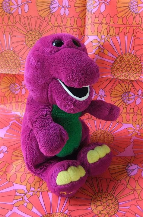 1992 Barney Purple Dinosaur Dakin Plush Toy Stuffed By Isisgoodsny Boy