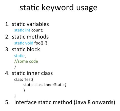Static Keyword In Java Journaldev