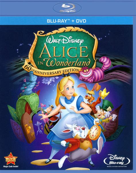 Alice In Wonderland 60th Anniversary Edition 2 Discs Blu Raydvd