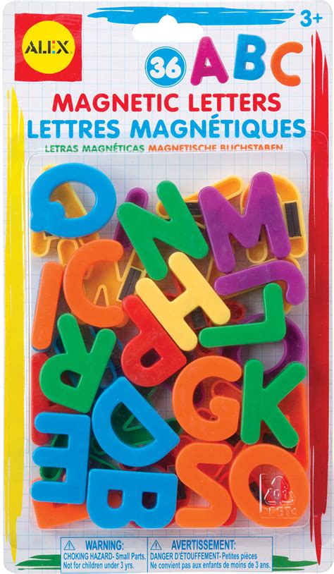 Plastic Magnetic Letters Set Of 36 Kiddlestix Toys