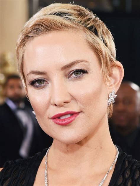 'short hair is continuing its roll with bobs being more square shaped and jagged (meaning the base is cut into and not wispy so it still looks sharp),' says celeb hairstylist paul edmonds. Kate Hudson's Short Hairstyles and Haircuts - 25+