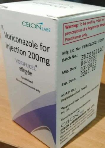 Vorifucel 200mg Voriconazole Injection Celon Laboratories At Rs 710