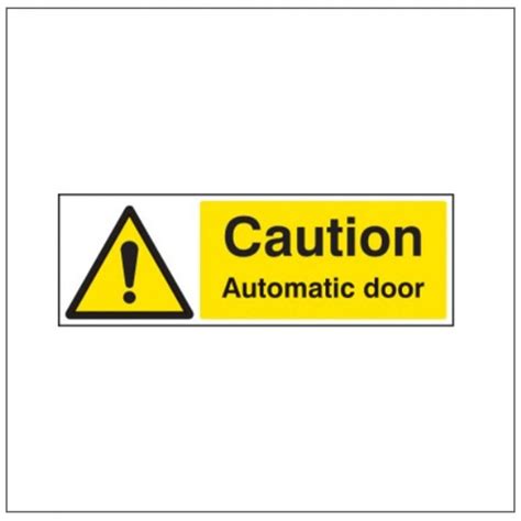 Standard Rigid Adhesive Signs Automatic Door Signs Display Shop