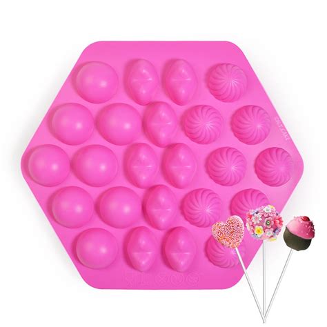 You don't need to worry if the pops will stick to the pan because the producers have taken care of that. Cake Pop Silicone Mold-24 Cavity - Walmart.com - Walmart.com