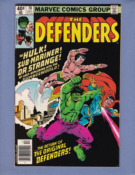 Defenders 78 Vf Hulk Dr Strange Namor Marvel 1979 Comic Books