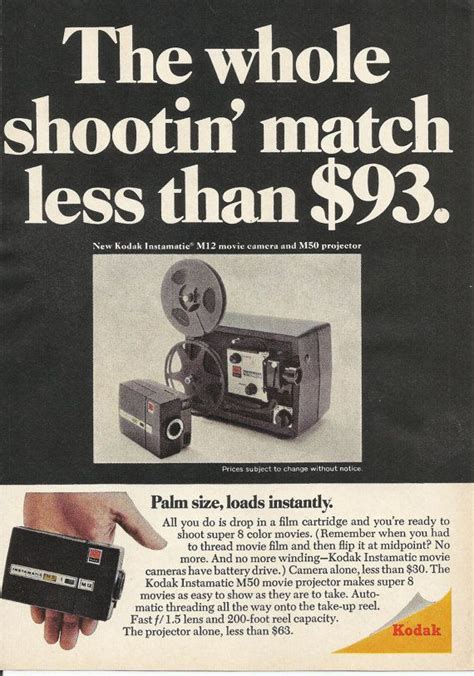 Kodak Instamatic M12 Movie Camera And M50 Projector Original Etsy